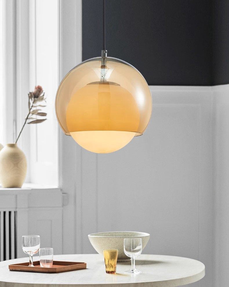 WOMO Glass Globe Pendant Light-WM3171