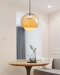 WOMO Glass Globe Pendant Light-WM3171