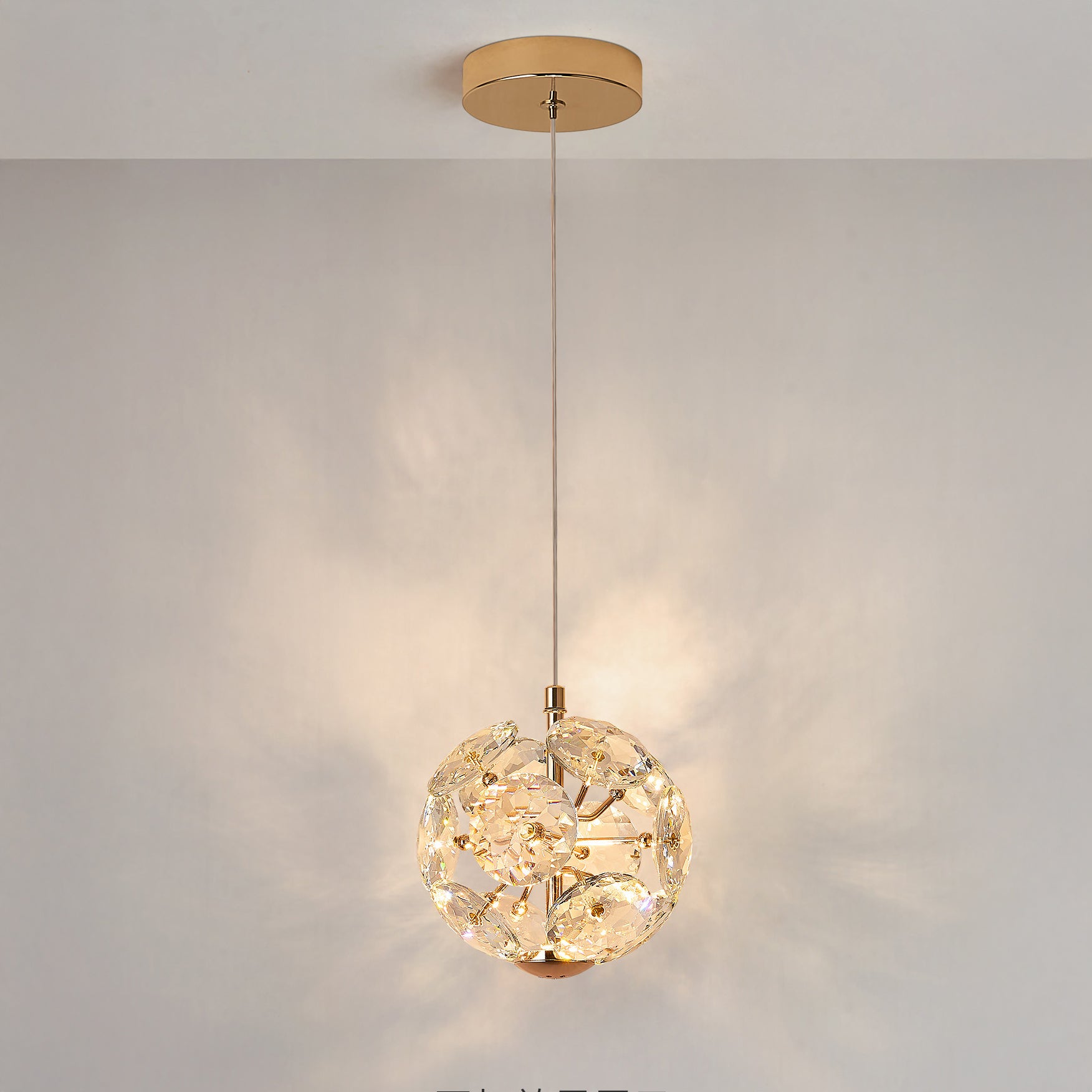 WOMO Globe Crystal Pendant Light-WM3174
