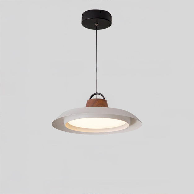 WOMO White Acrylic UFO Pendant Light-WM3175
