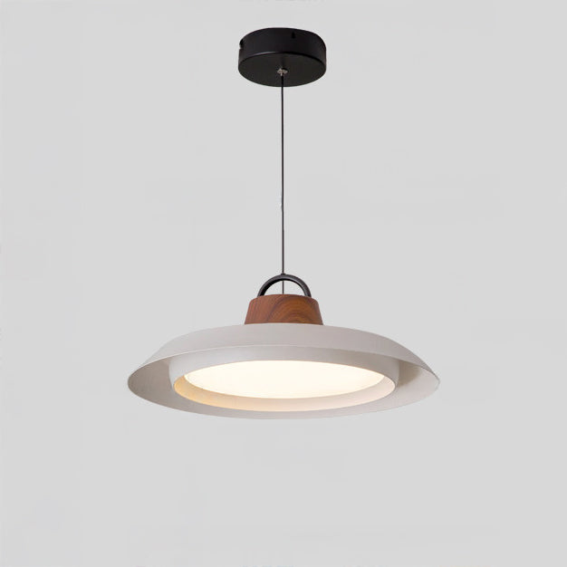 WOMO White Acrylic UFO Pendant Light-WM3175