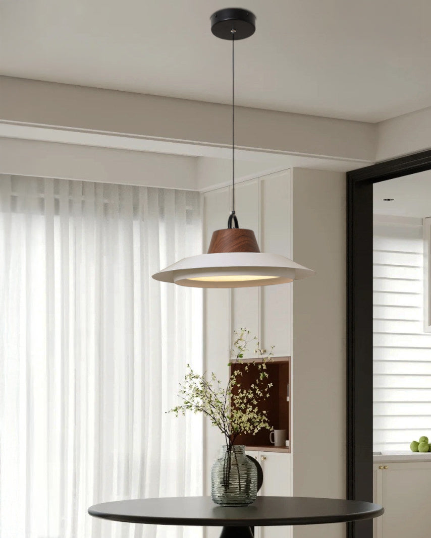 WOMO White Acrylic UFO Pendant Light-WM3175
