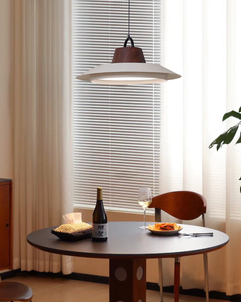 WOMO White Acrylic UFO Pendant Light-WM3175