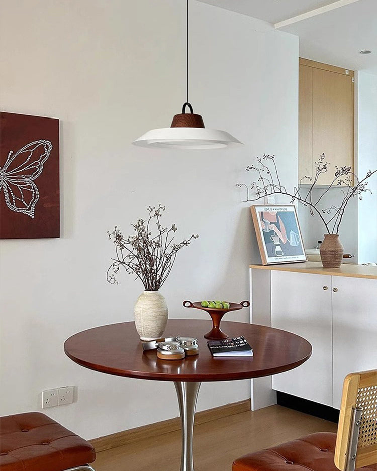 WOMO White Acrylic UFO Pendant Light-WM3175