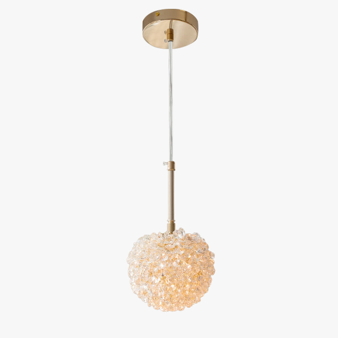 WOMO Gold Crystal Globe Pendant Light-WM3177