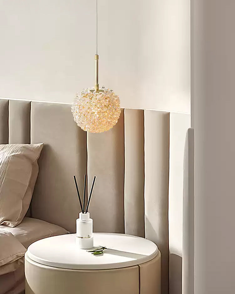 WOMO Gold Crystal Globe Pendant Light-WM3177