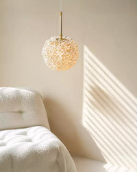 WOMO Gold Crystal Globe Pendant Light-WM3177