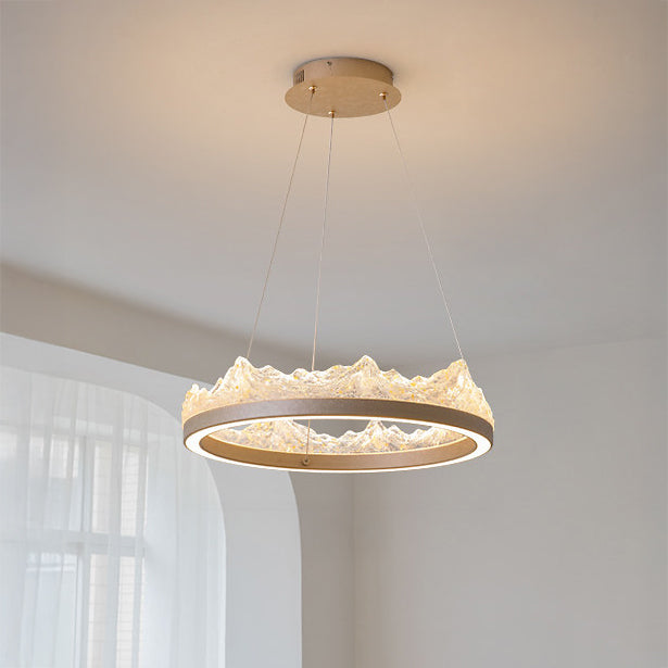 WOMO Resin Ring Led Pendant Light-WM3178