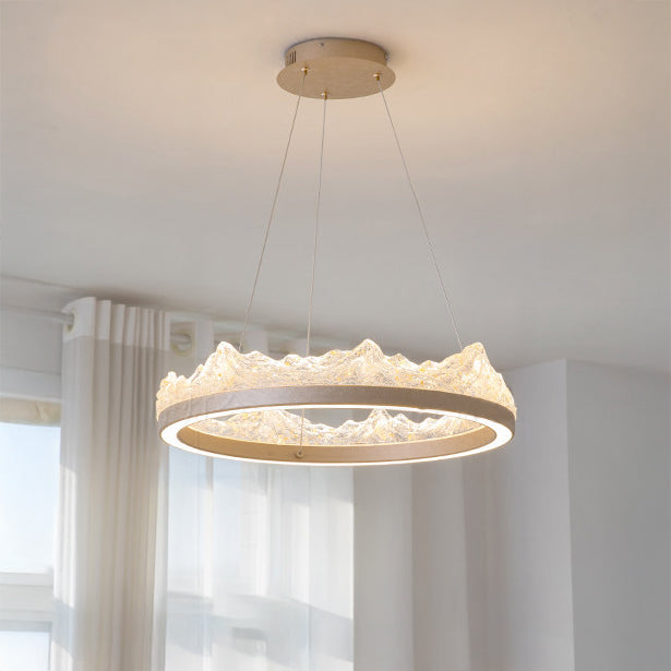 WOMO Resin Ring Led Pendant Light-WM3178