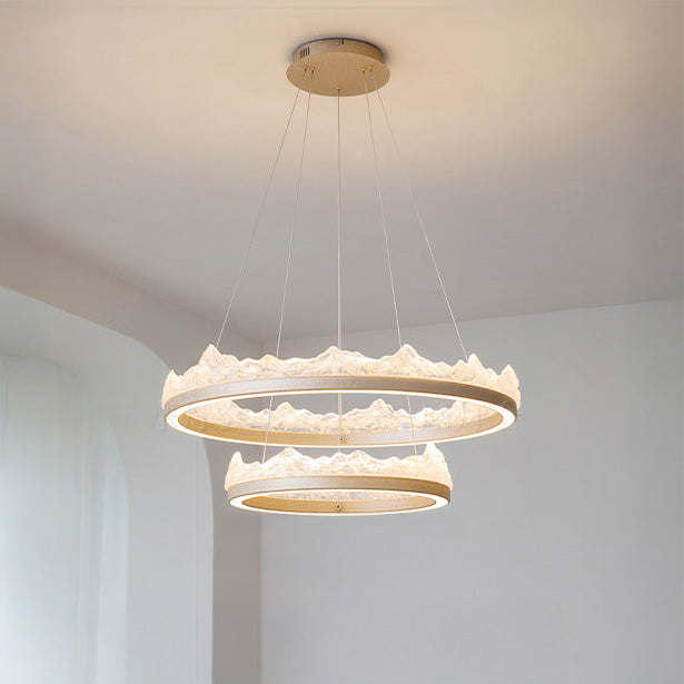 WOMO Resin Ring Led Pendant Light-WM3178