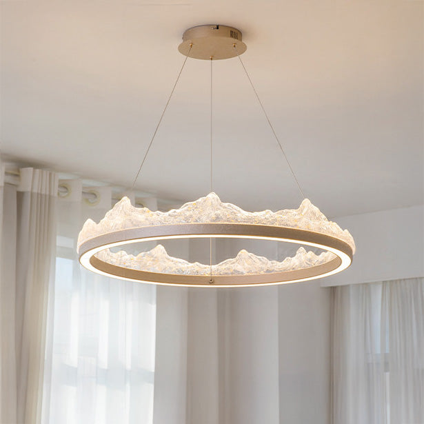 WOMO Resin Ring Led Pendant Light-WM3178