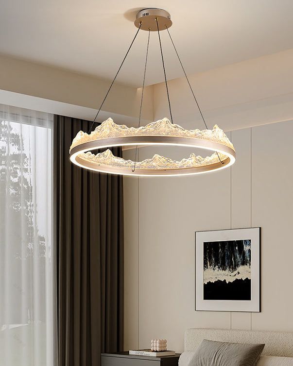WOMO Resin Ring Led Pendant Light-WM3178