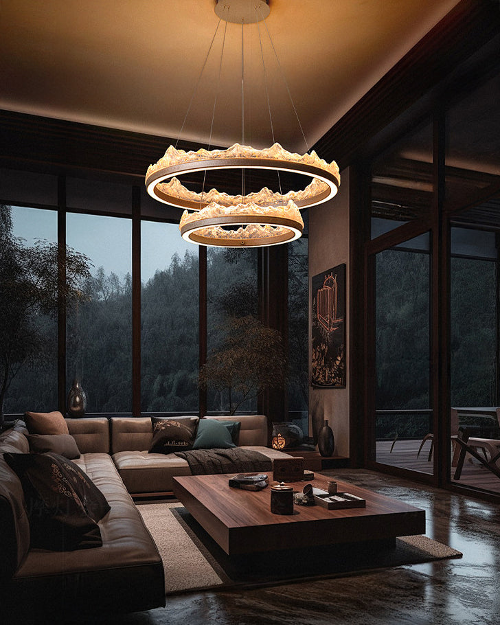 WOMO Resin Ring Led Pendant Light-WM3178