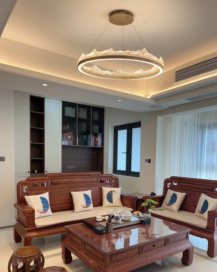 WOMO Resin Ring Led Pendant Light-WM3178