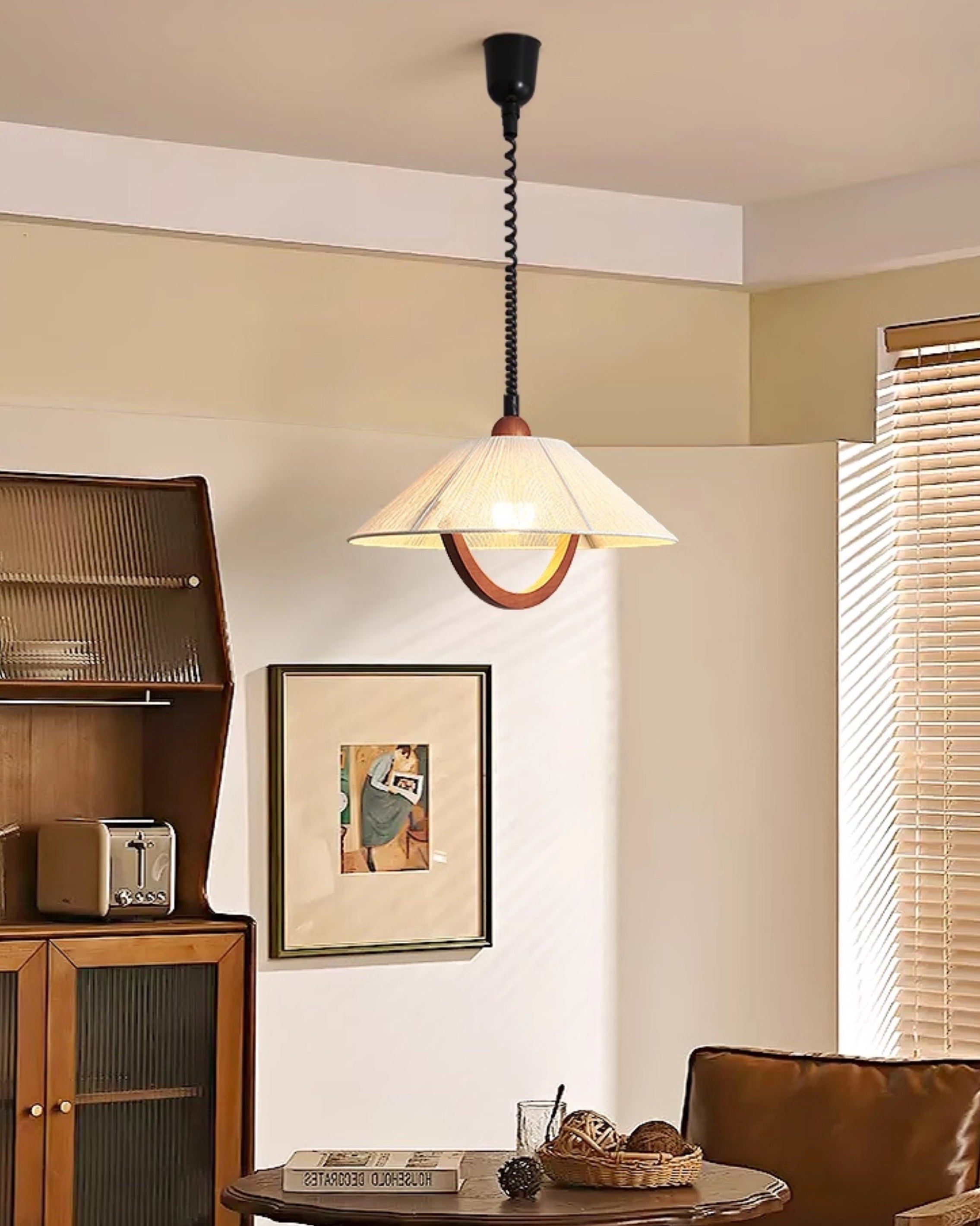WOMO Fabric Umbrella Adjustable Pendant Light-WM3180