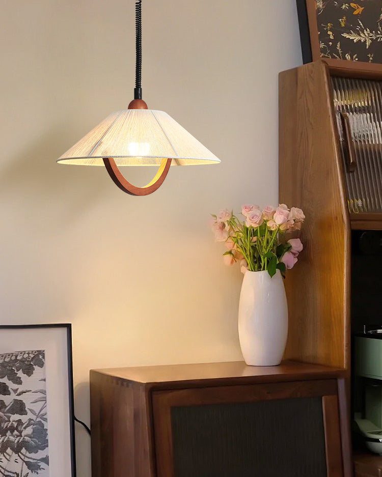 WOMO Fabric Umbrella Adjustable Pendant Light-WM3180