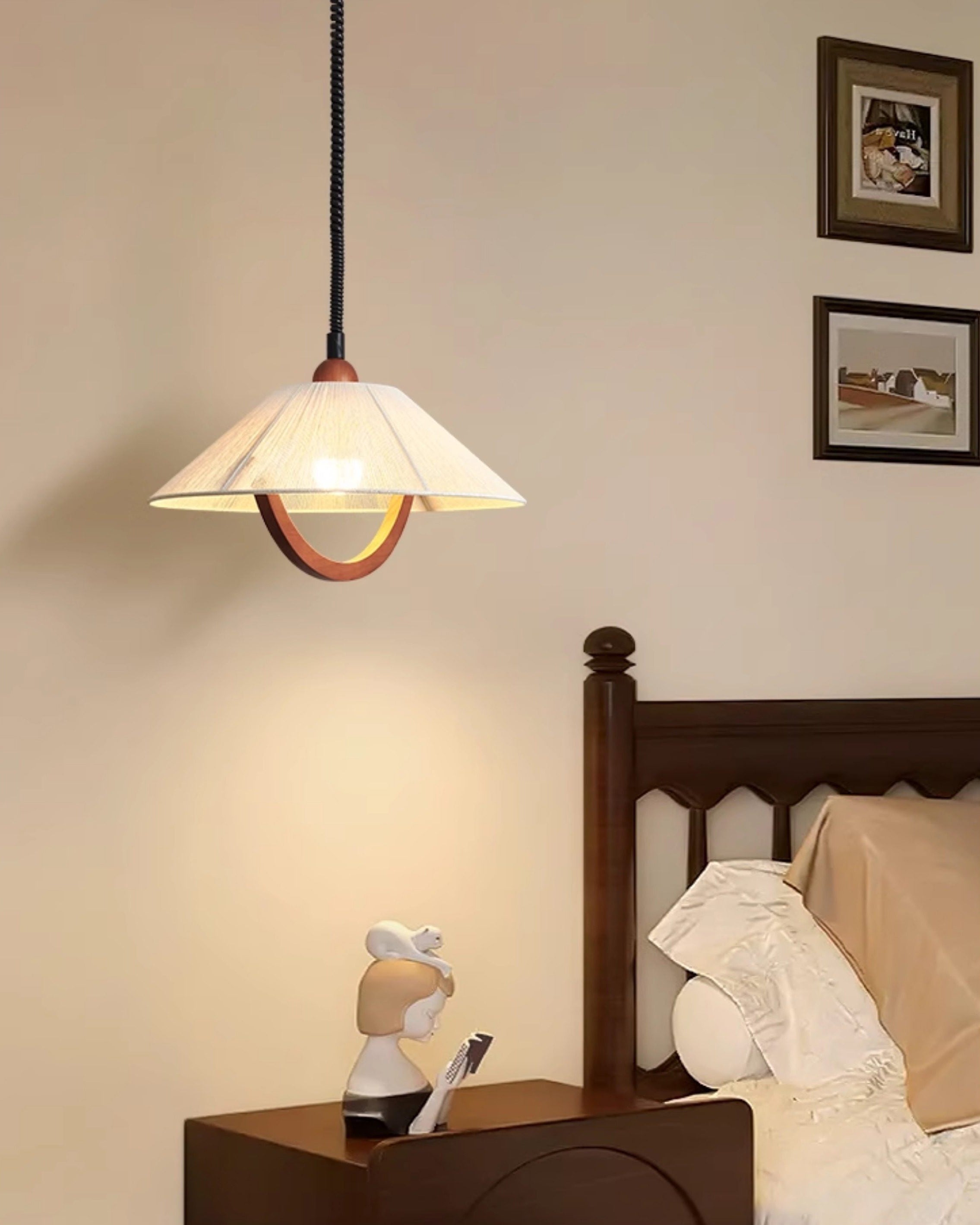 WOMO Fabric Umbrella Adjustable Pendant Light-WM3180
