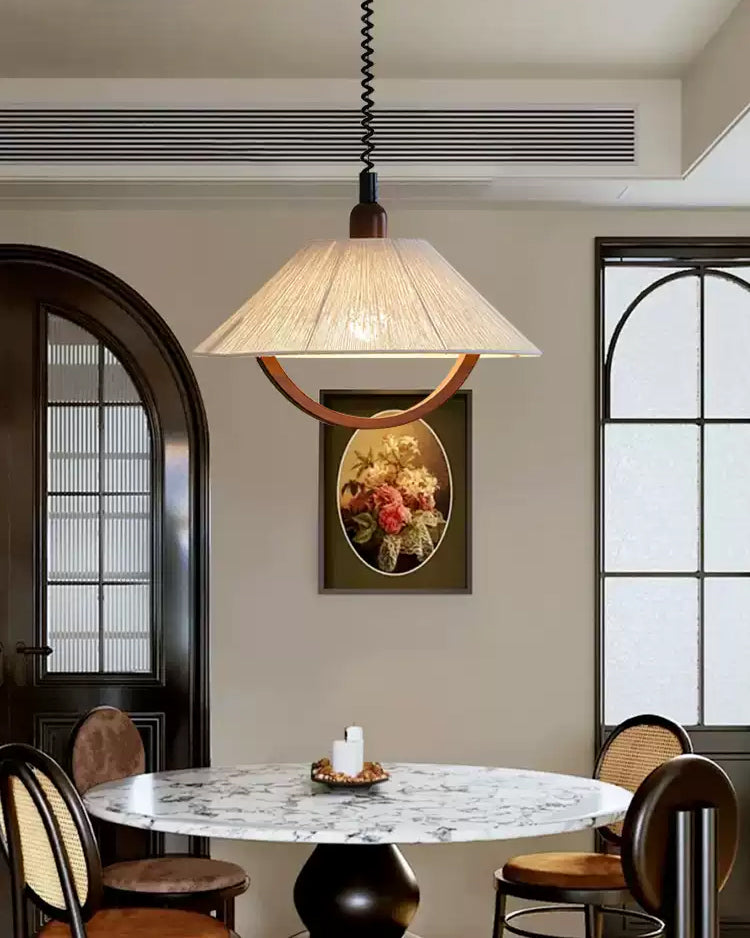 WOMO Fabric Umbrella Adjustable Pendant Light-WM3180