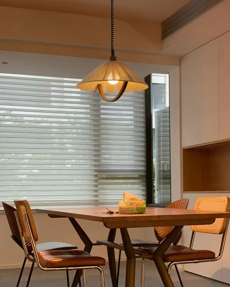 WOMO Fabric Umbrella Adjustable Pendant Light-WM3180