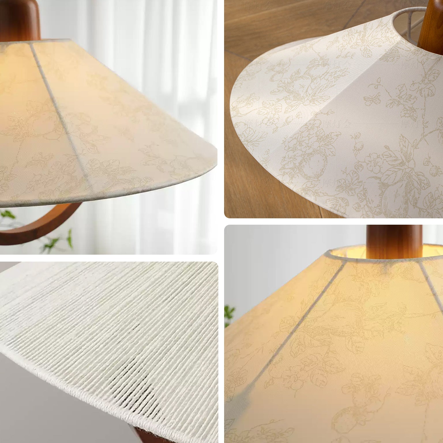 WOMO Fabric Umbrella Adjustable Pendant Light-WM3180