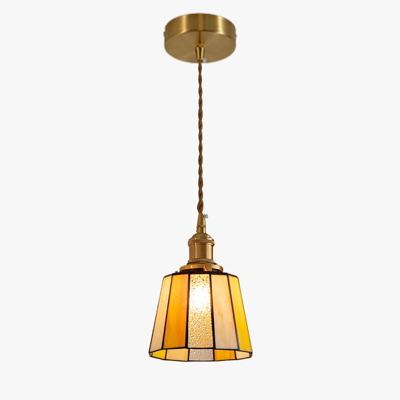 WOMO Enamel Stained Glass Pendant Light-WM3183