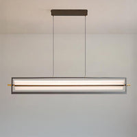 WOMO Argyle Texture Acrylic Linear Pendant-WM3184