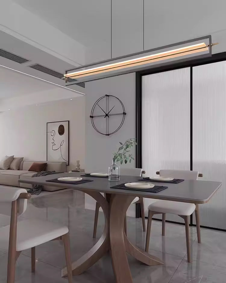 WOMO Argyle Texture Acrylic Linear Pendant-WM3184