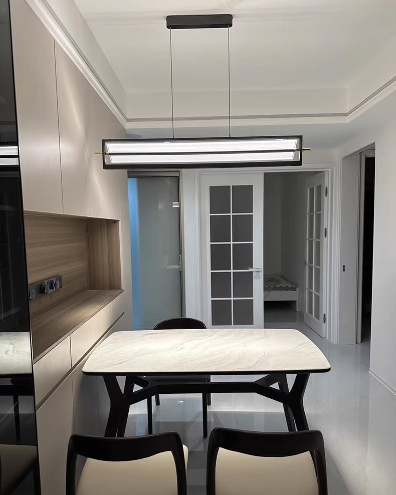 WOMO Argyle Texture Acrylic Linear Pendant-WM3184