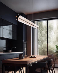 WOMO Argyle Texture Acrylic Linear Pendant-WM3184