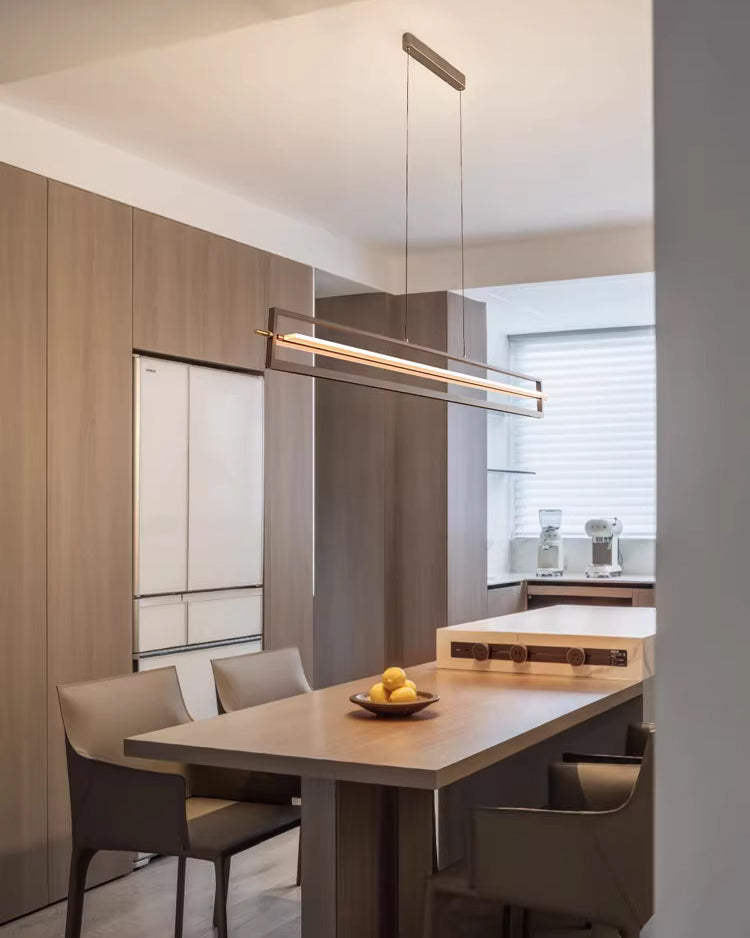 WOMO Argyle Texture Acrylic Linear Pendant-WM3184