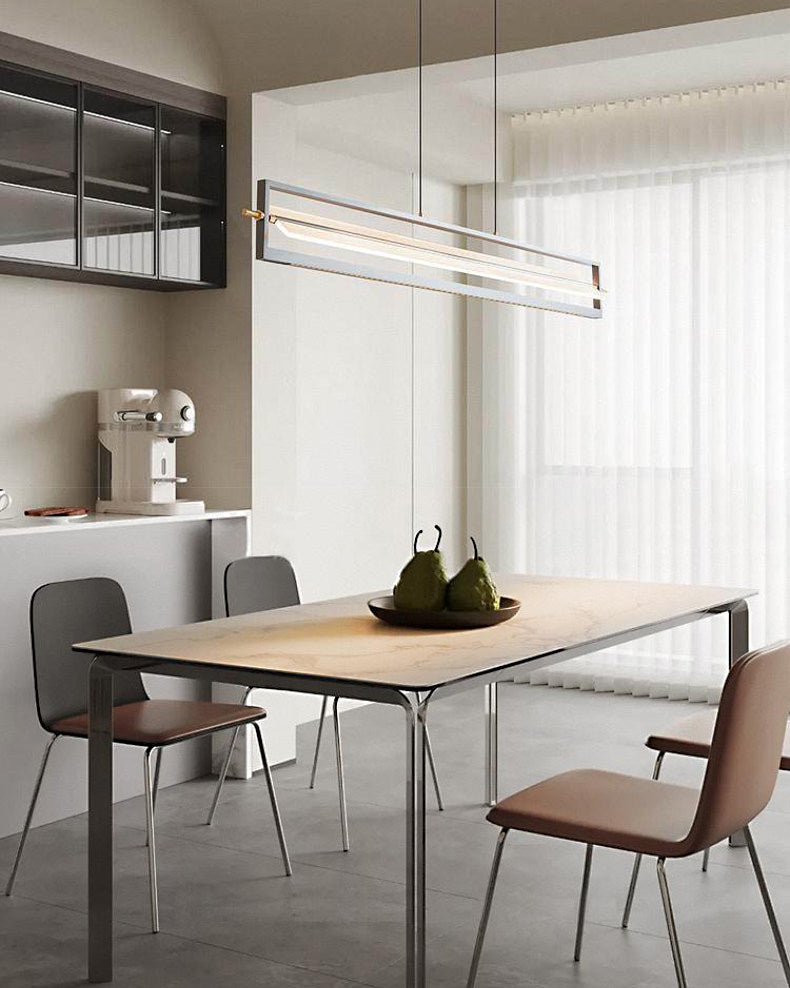 WOMO Argyle Texture Acrylic Linear Pendant-WM3184