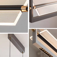 WOMO Argyle Texture Acrylic Linear Pendant-WM3184