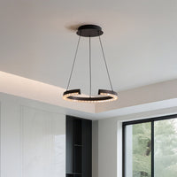 WOMO Minimalist Semi-Circular Acrylic Chandelier-WM3186