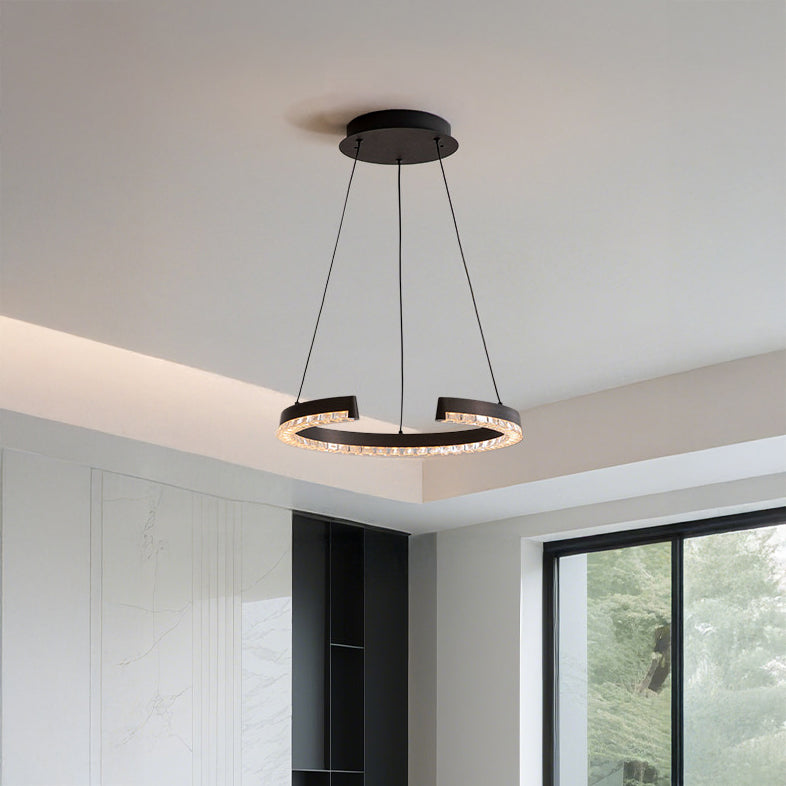 WOMO Minimalist Semi-Circular Acrylic Chandelier-WM3186