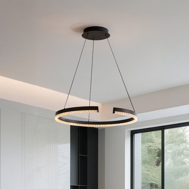 WOMO Minimalist Semi-Circular Acrylic Chandelier-WM3186