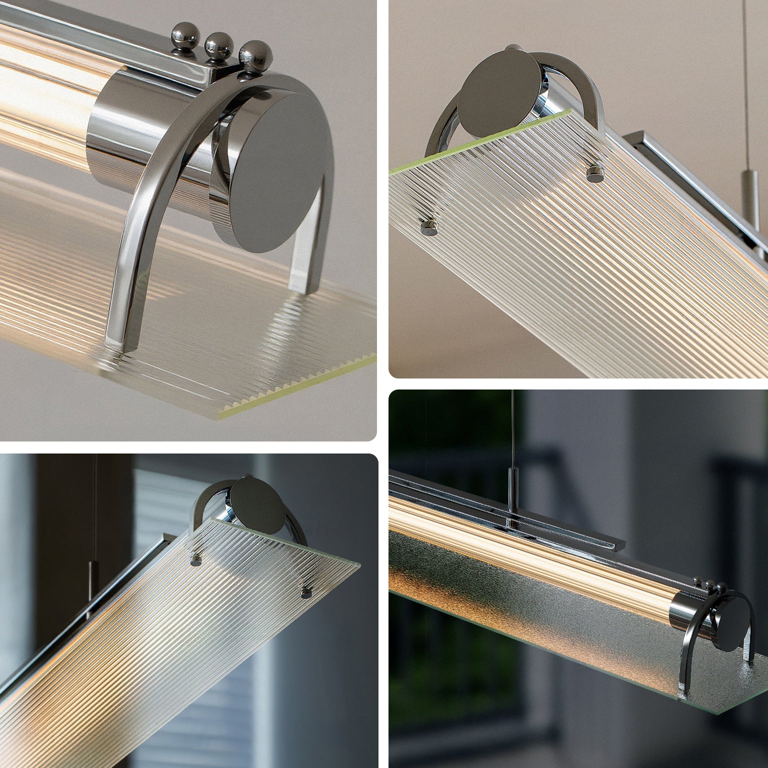 WOMO Linear Glass Pendant Light-WM3187