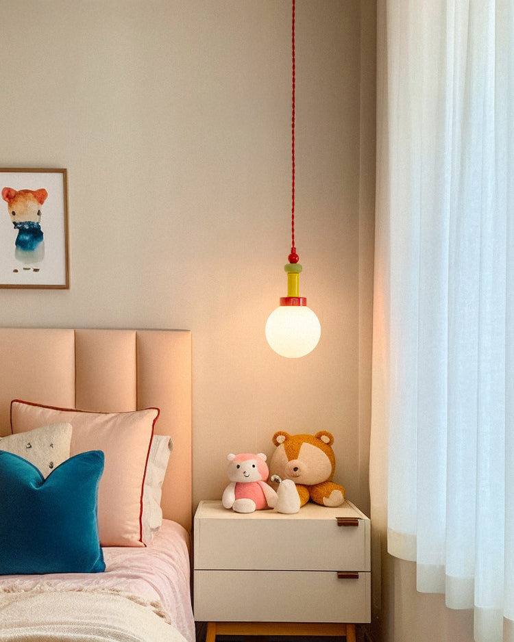 WOMO Glass Globe Children Pendant Light-WM3188