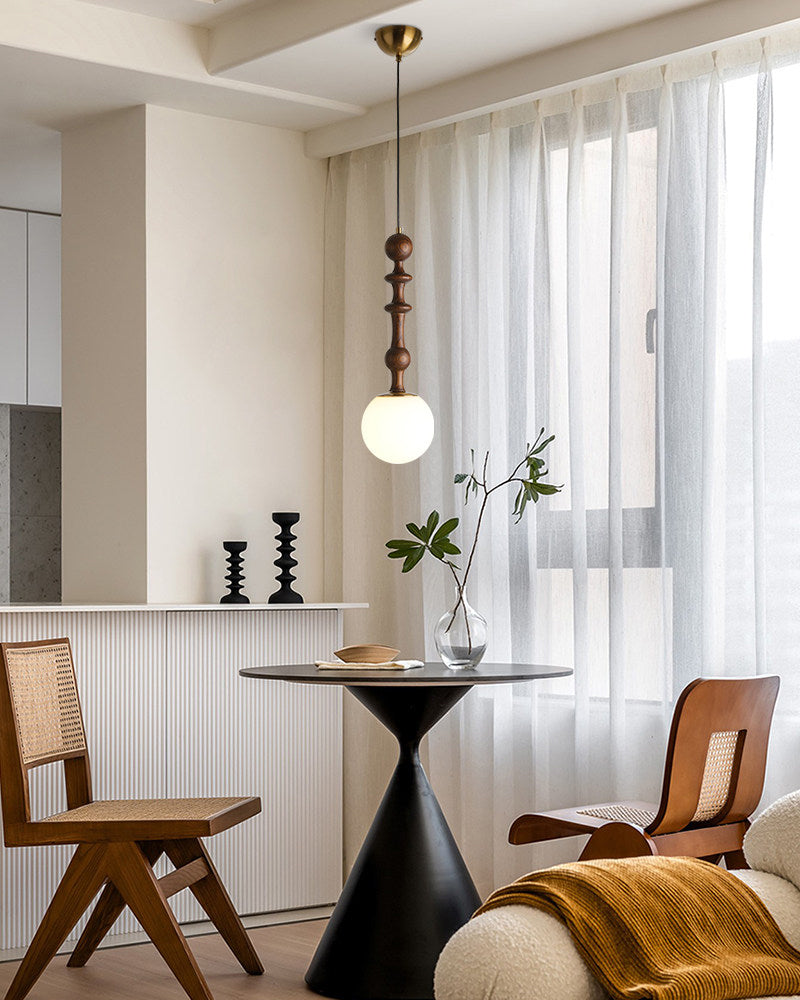 WOMO Glass Globe Pendant Light-WM3190