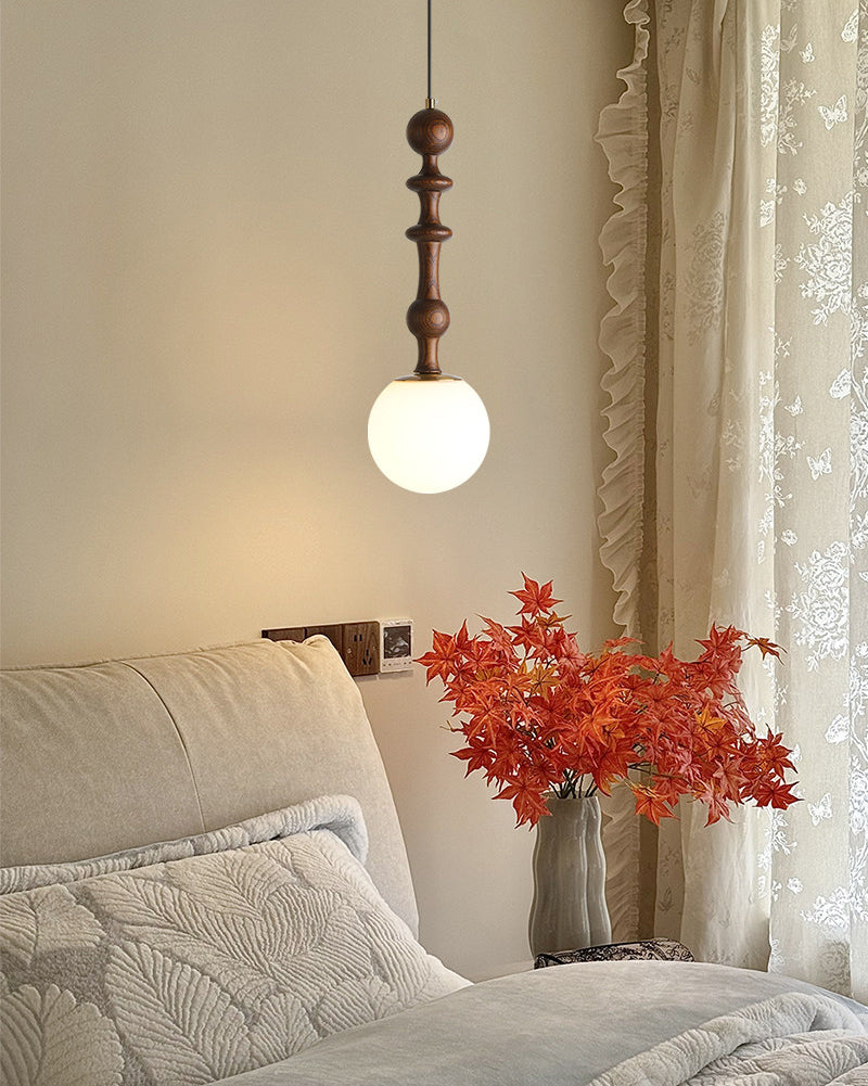 WOMO Glass Globe Pendant Light-WM3190