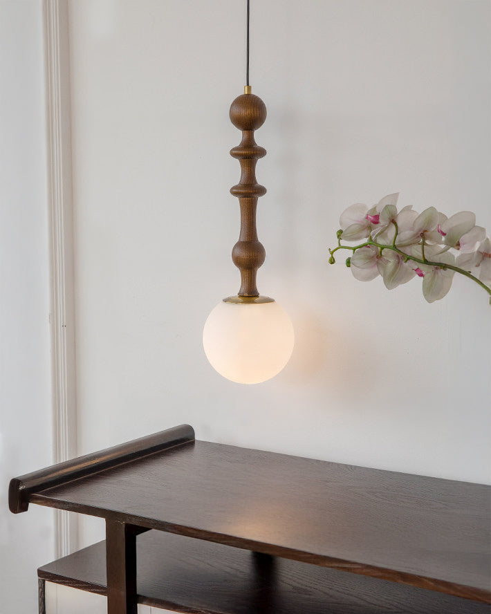 WOMO Glass Globe Pendant Light-WM3190
