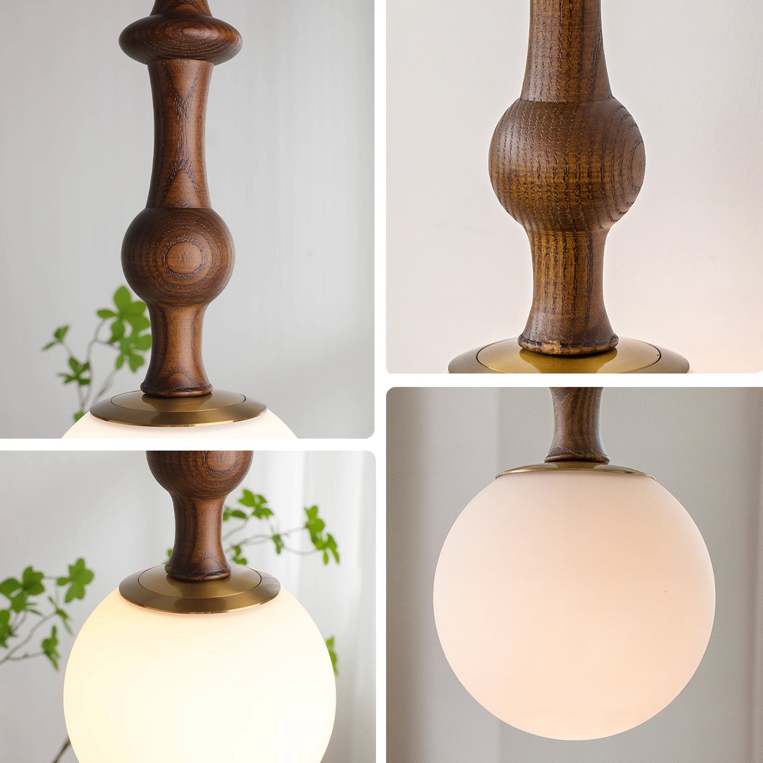 WOMO Glass Globe Pendant Light-WM3190