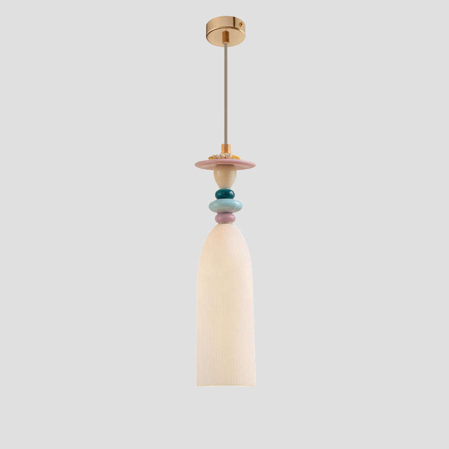 WOMO Modern Embossed Ceramic Pendant Light-WM3191