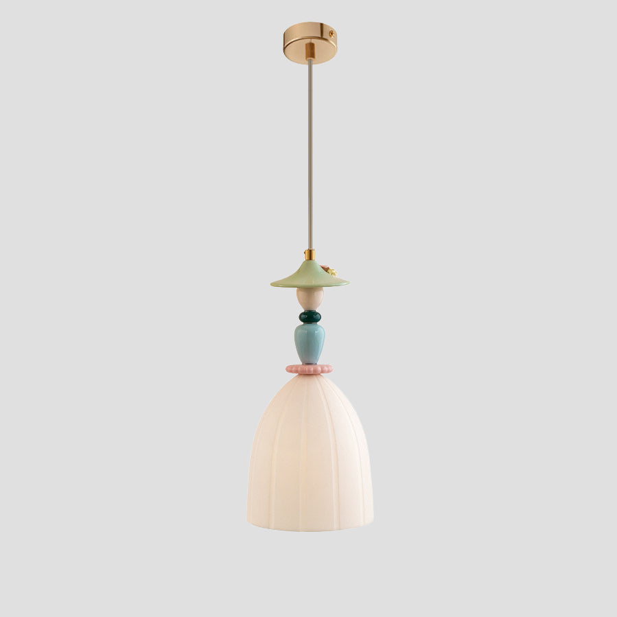 WOMO Modern Embossed Ceramic Pendant Light-WM3191