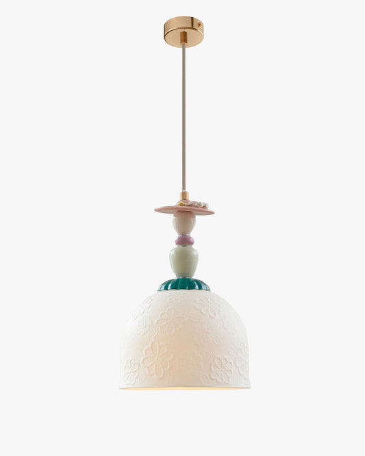 WOMO Modern Embossed Ceramic Pendant Light-WM3191