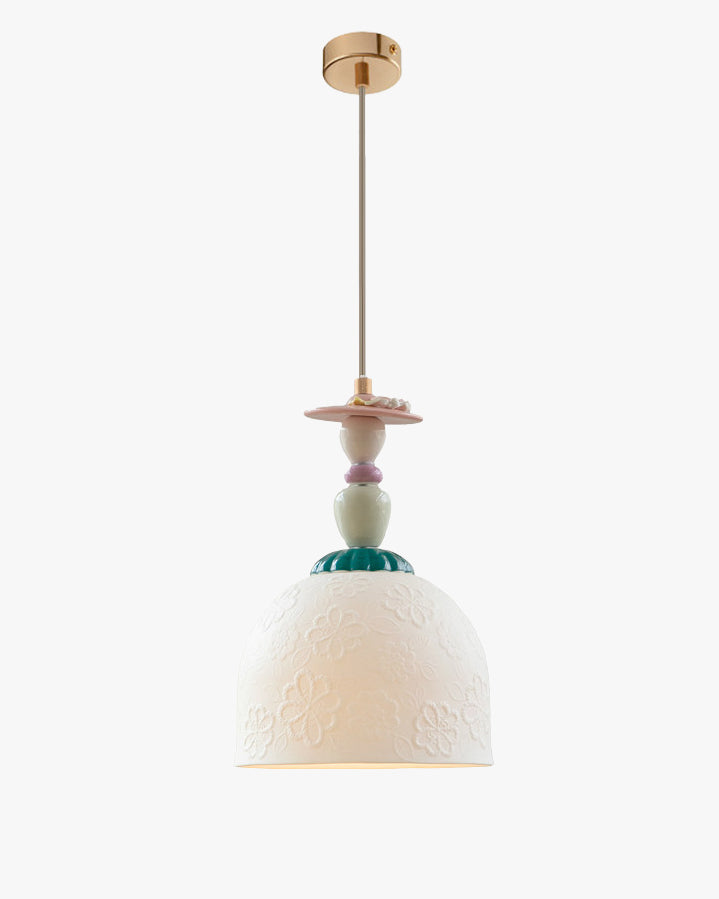 WOMO Modern Embossed Ceramic Pendant Light-WM3191