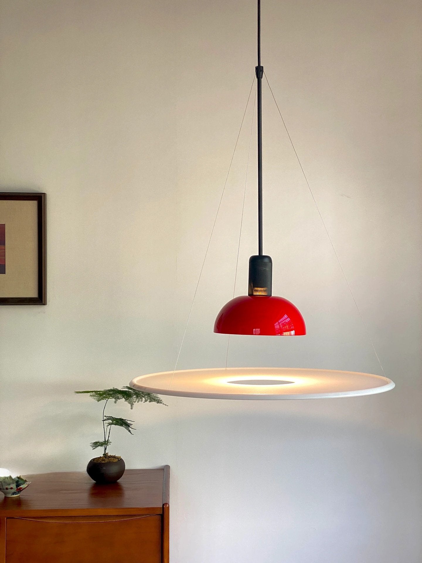 WOMO White Flying Saucer Pendant Light-WM3195