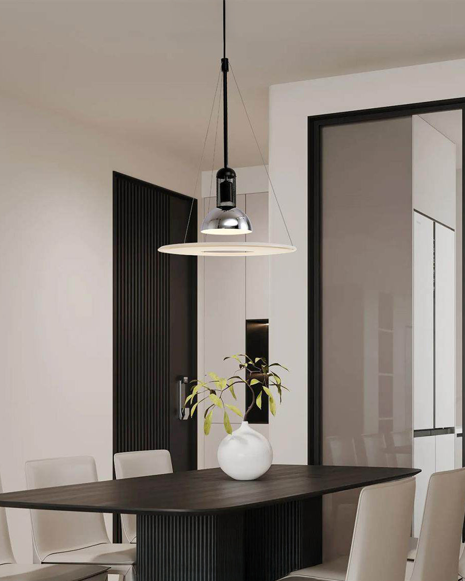WOMO White Flying Saucer Pendant Light-WM3195
