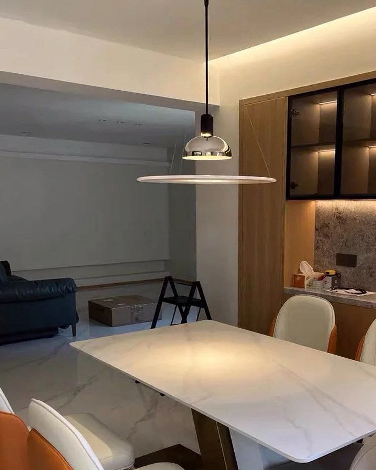 WOMO White Flying Saucer Pendant Light-WM3195