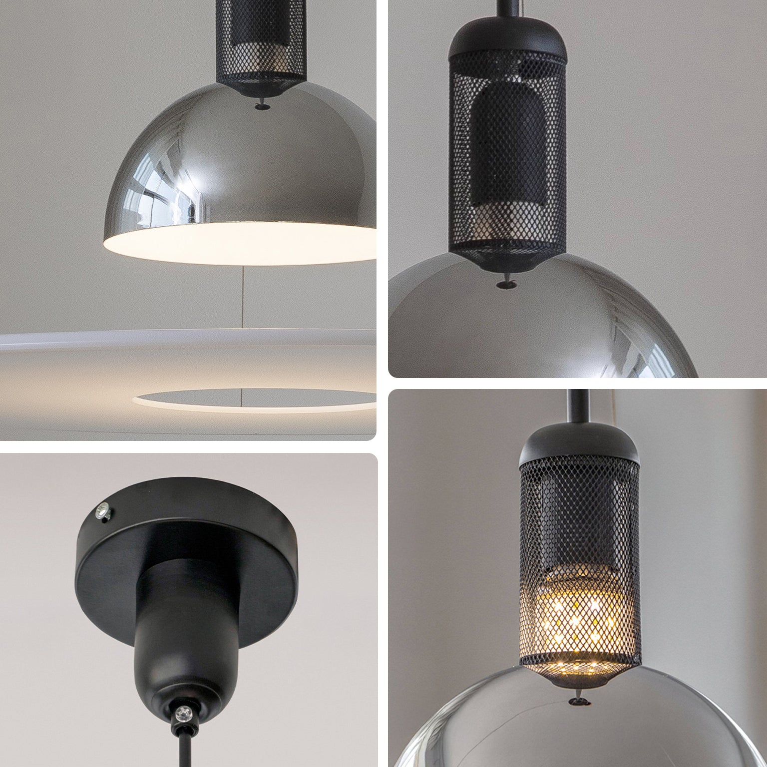 WOMO White Flying Saucer Pendant Light-WM3195