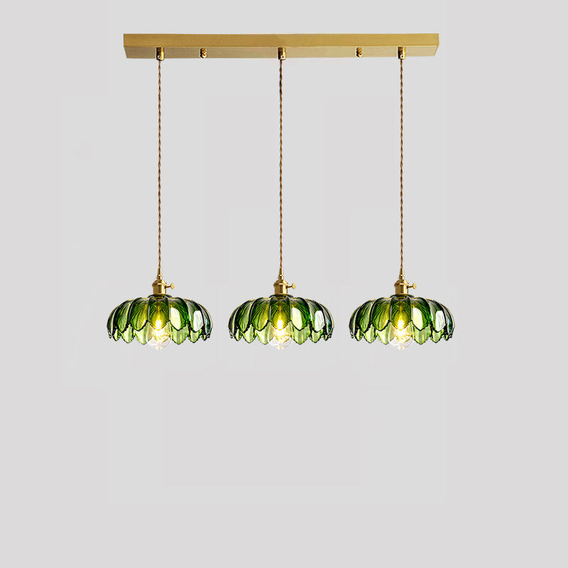 WOMO Multiple Green Glass Chandelier-WM3196